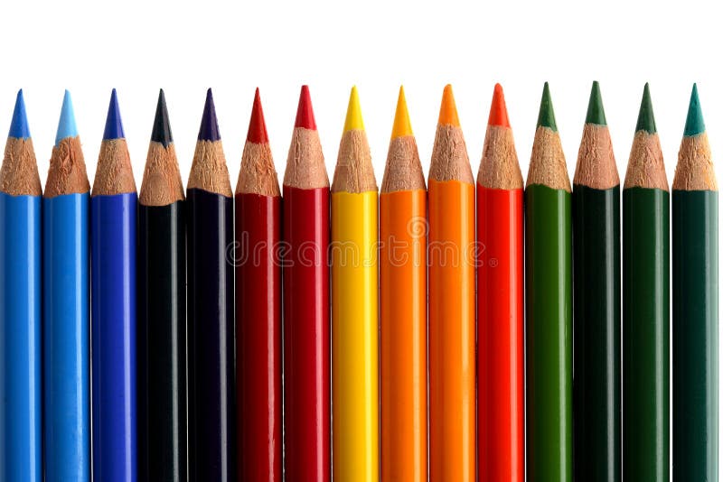 Coloured crayon