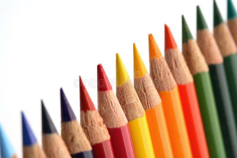 Coloured crayon