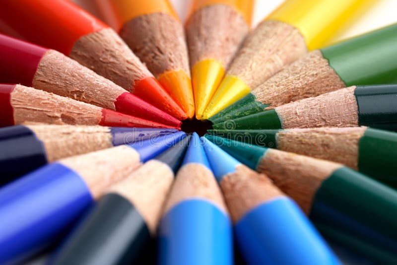 Coloured crayon