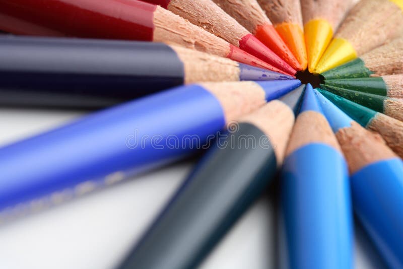 Coloured crayon