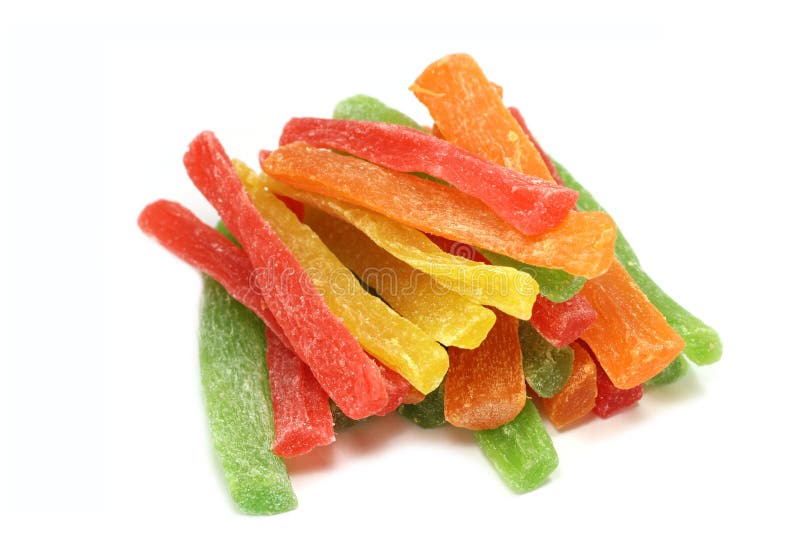 Coloured dried fruit candy stock photo. Image of yellow 46263740