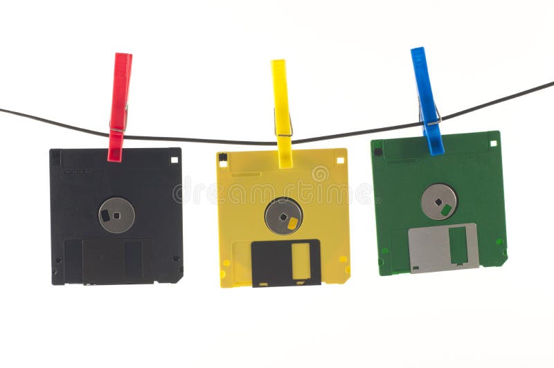 Coloured floppy disks