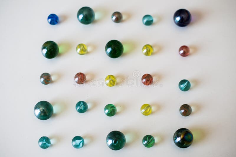 Coloured Glass Marbles, Childhood Game Stock Image Image of marbles