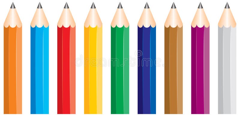 Coloured Pencil Stock Illustration Illustration Of Lapis 7425666