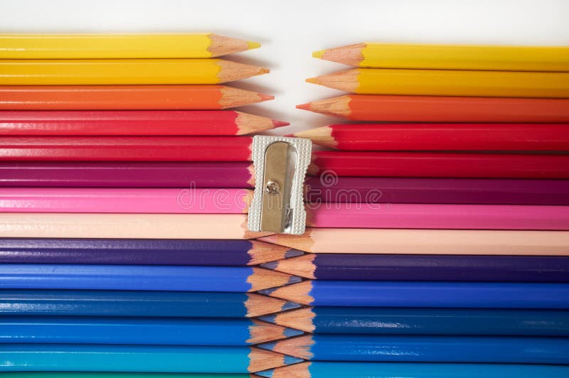 Coloured Pencils stock photo. Image of straight, color 20834744