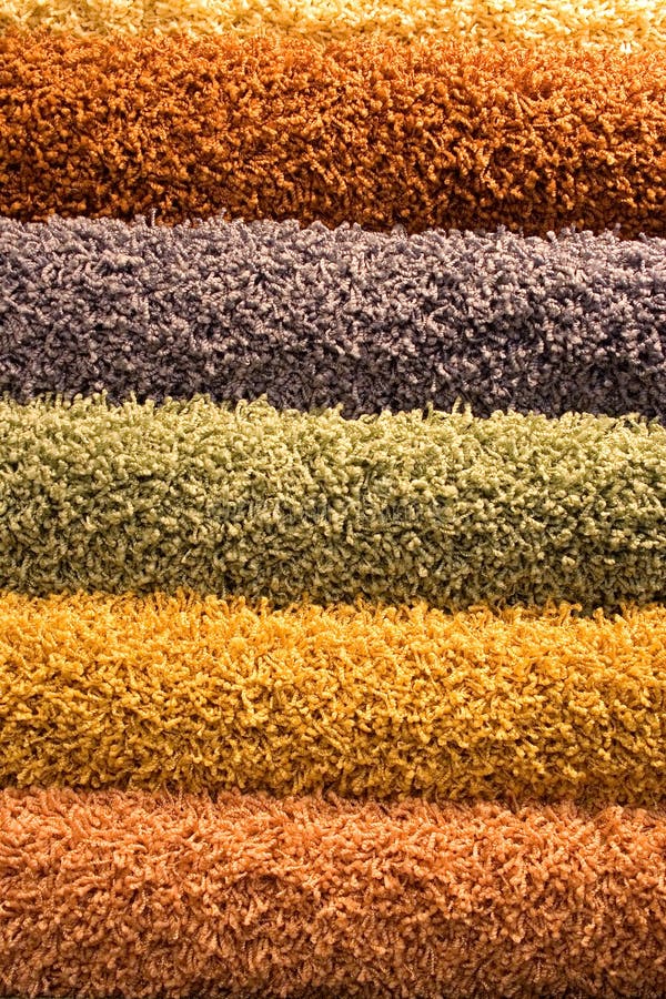 Coloured puszyści dywany