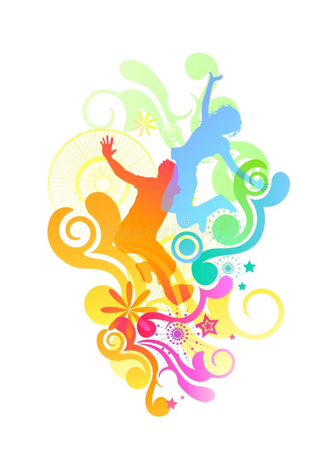 Active People in a Park stock vector. Illustration of reflection - 10780367
