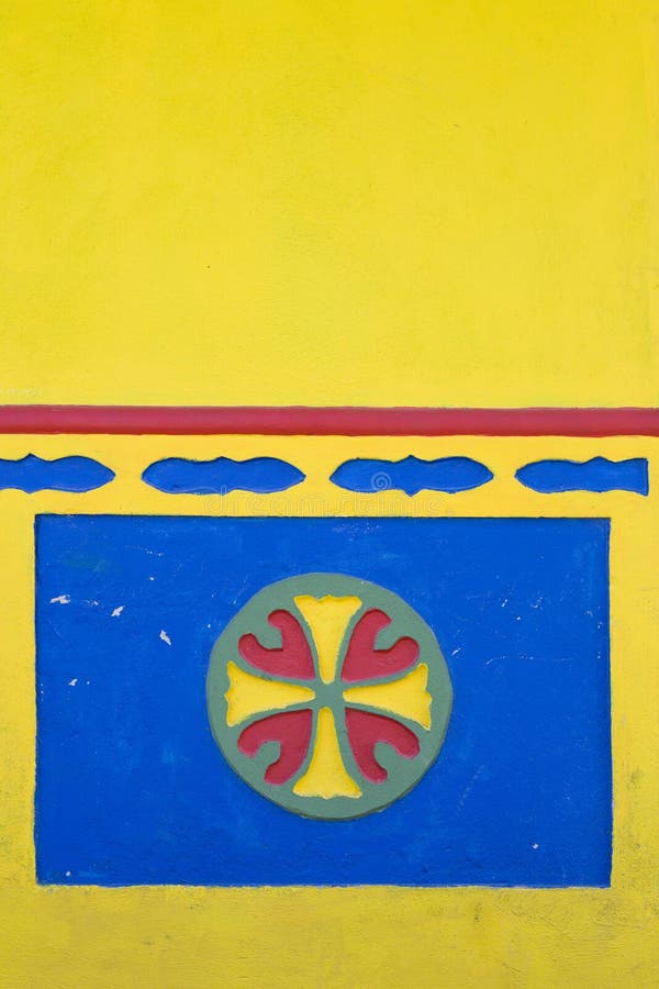 Colourful architecture in Guatape, Colombia stock images.