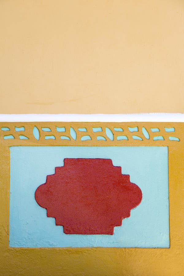 Colourful architecture in Guatape, Colombia royalty free stock image.