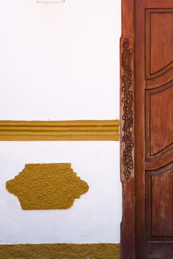 Colourful architecture in Guatape, Colombia stock photos.