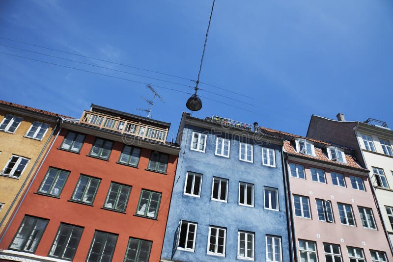 Colourful Buildings in Copenhagen, Denmark