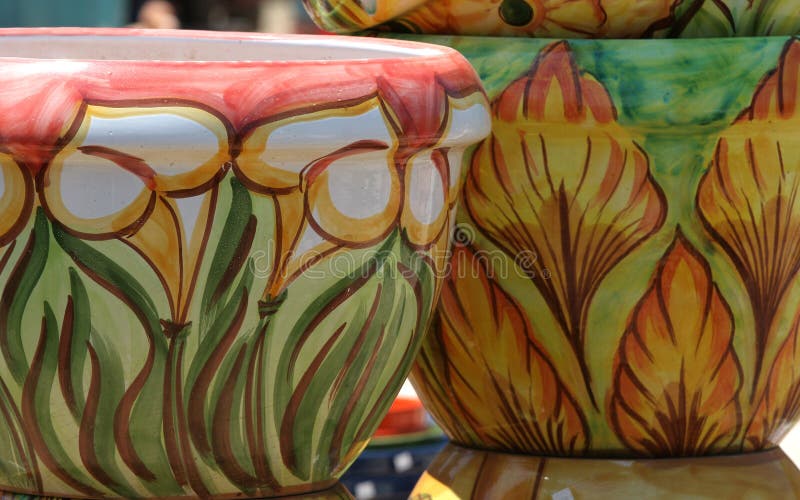 Colourful ceramics on the French Riviera