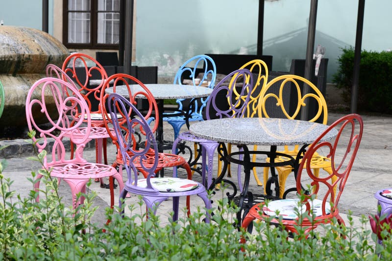 Colourful chairs