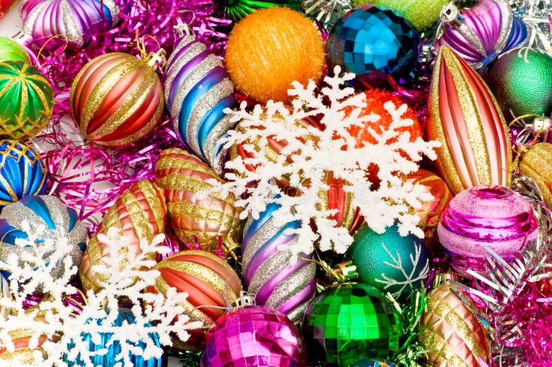 Colourful Christmas Decoration Stock Photo - Image of decoration ...