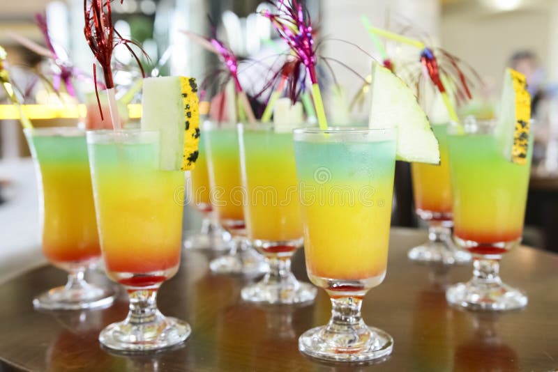 Decorated Cocktail Beautiful Full Color Stock Image - Image of booze ...