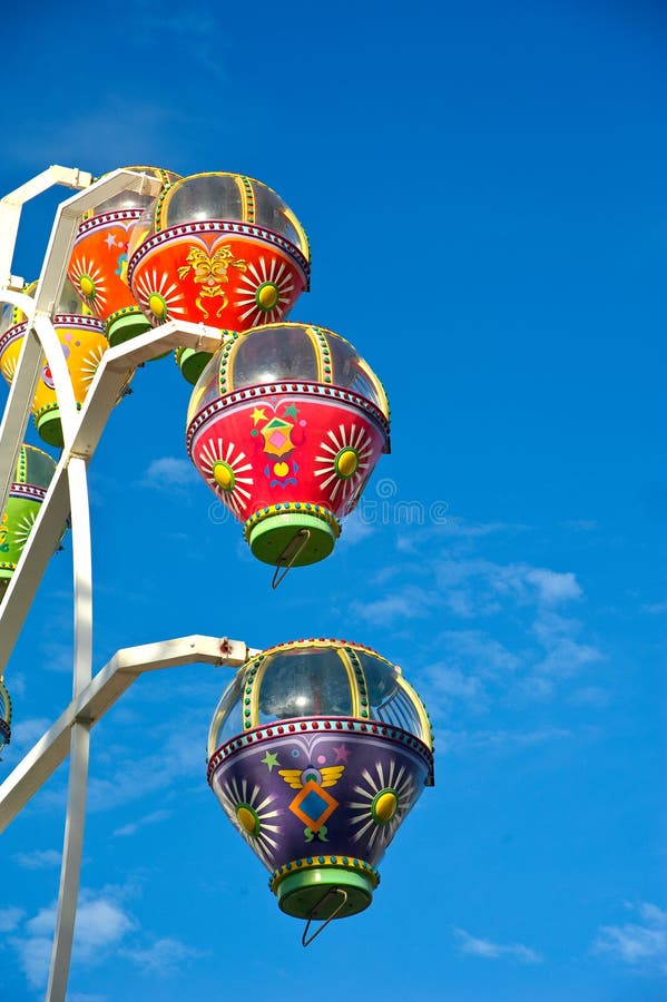 Colourful ferris wheel