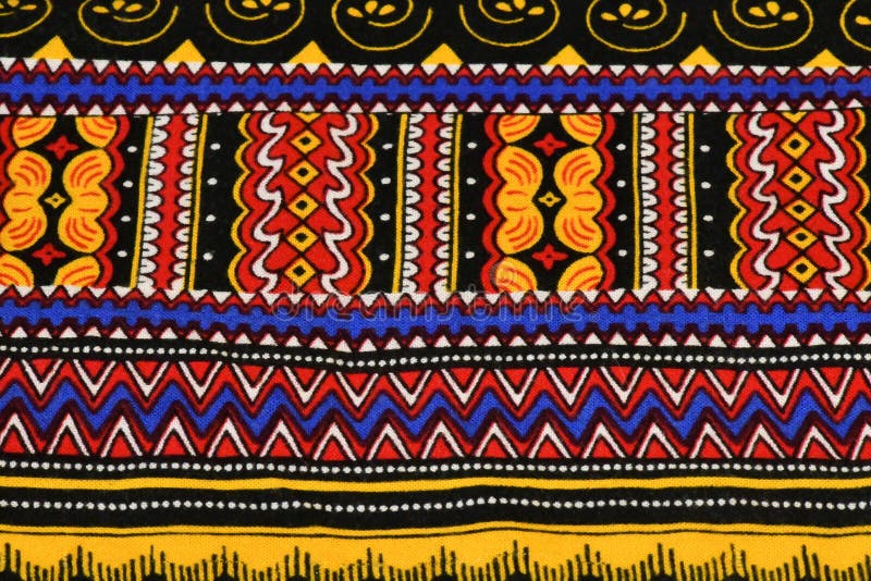 A fragment of a pattern on an African blouse