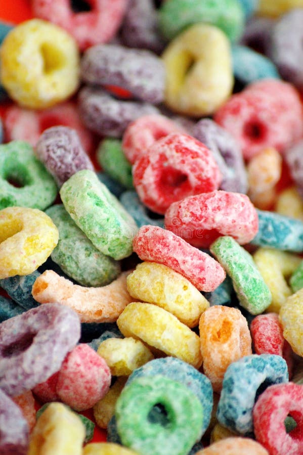 Colourful Fruit Flavour Breakfast Cereal