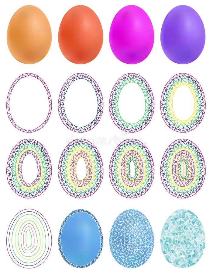Download Mosaic Easter Bunny For Coloring And Design With Example ...