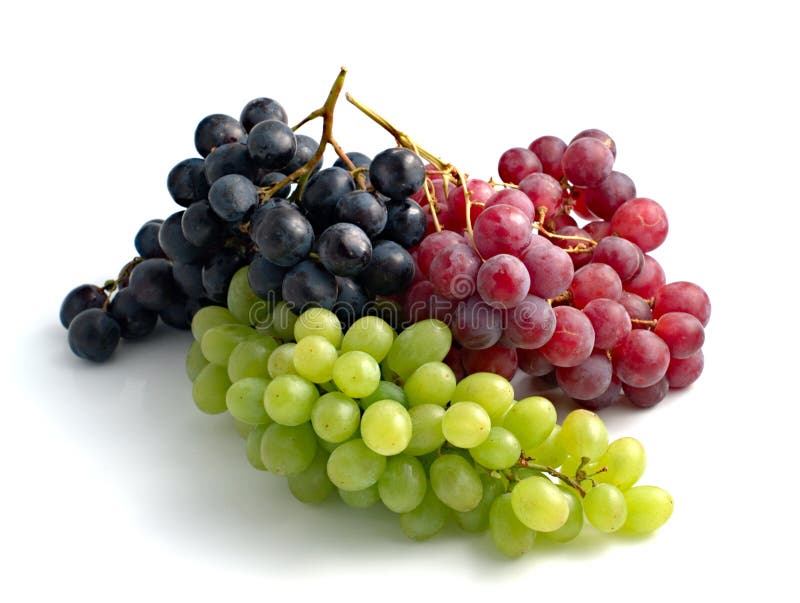 Colourful grapes