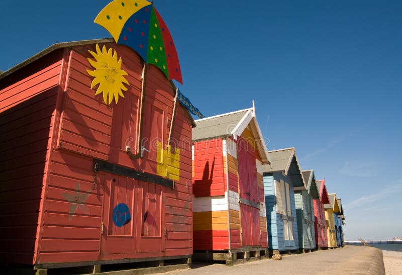 Colourful huts