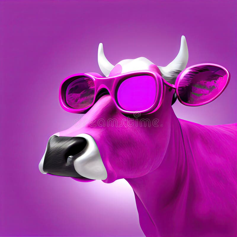 Aesthetic and Cute Purple Cow Prints Background Stock Illustration -  Illustration of happy, aesthetic: 219918159