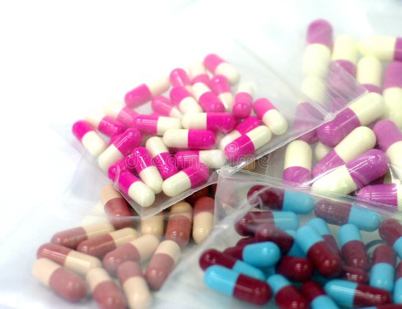 Colourful medicine capsule stock image. Image of drugs 38180017