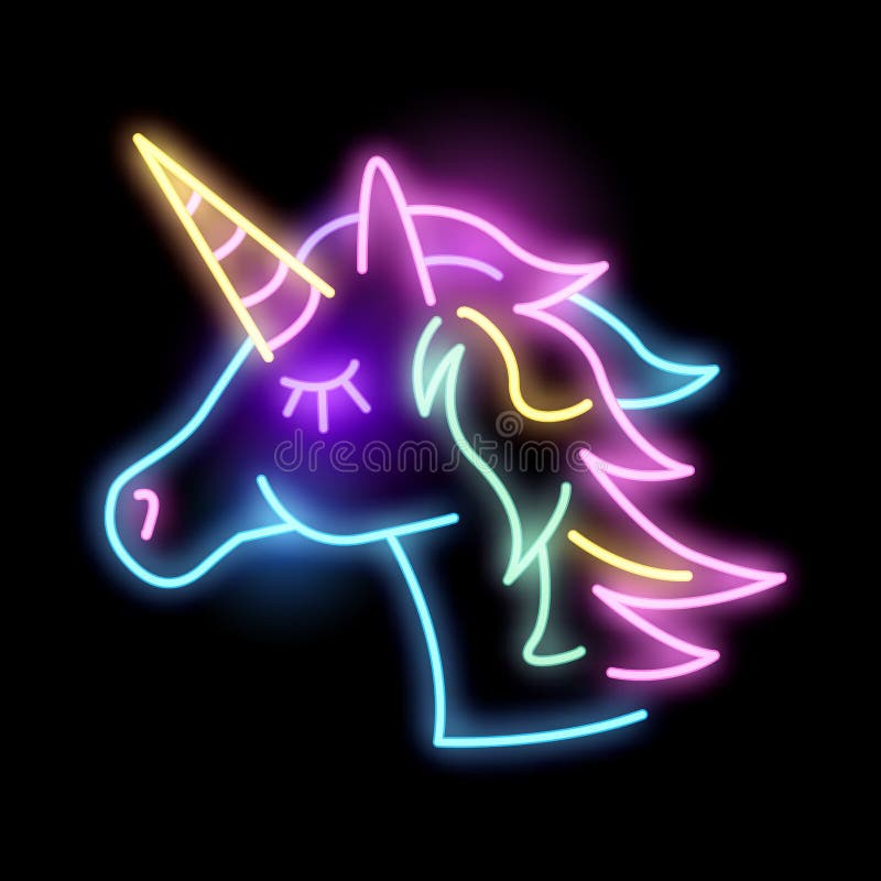 Narwhal Colourful Neon Light