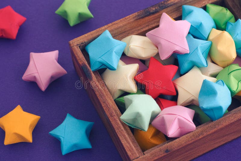 Colourful origami birds stock image. Image of origami 15413333