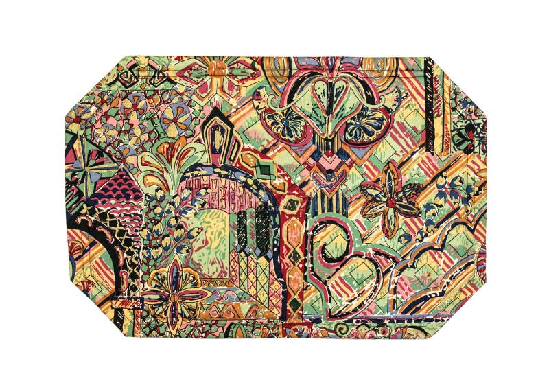 Colourful Placemat stock photo. Image of yellow, surface 35456370