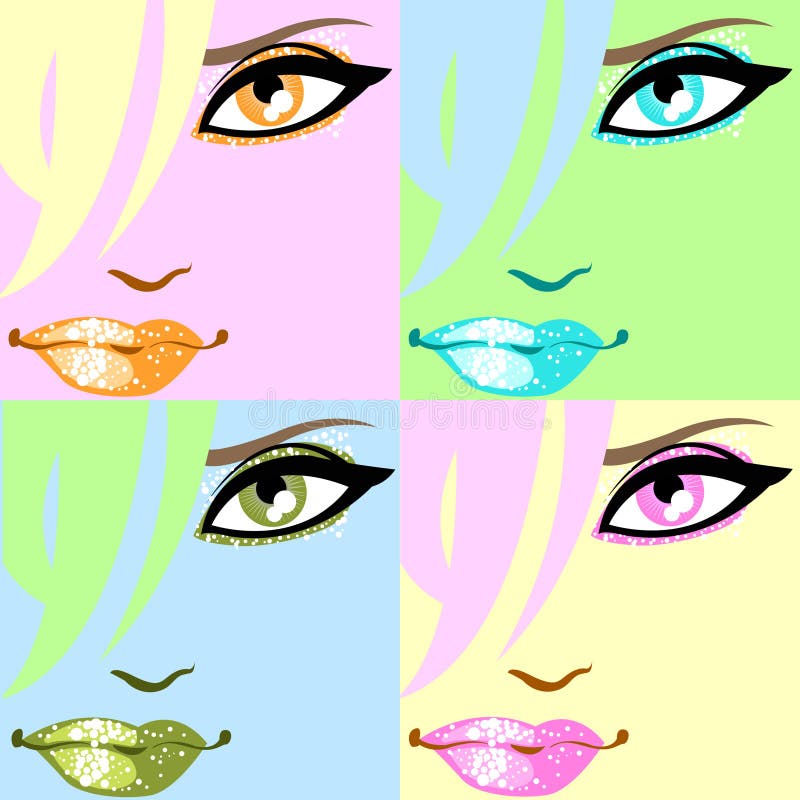 Colourful pop-art poster vector illustration Colourful pop-art poster vector illustration