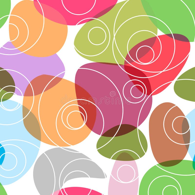 Colourful Random Circles Background