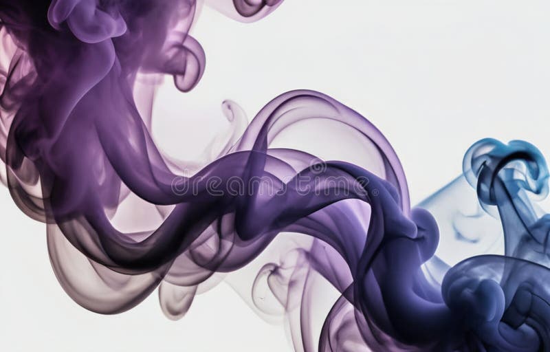 Fum colorat pe fond întunecat royalty free illustration