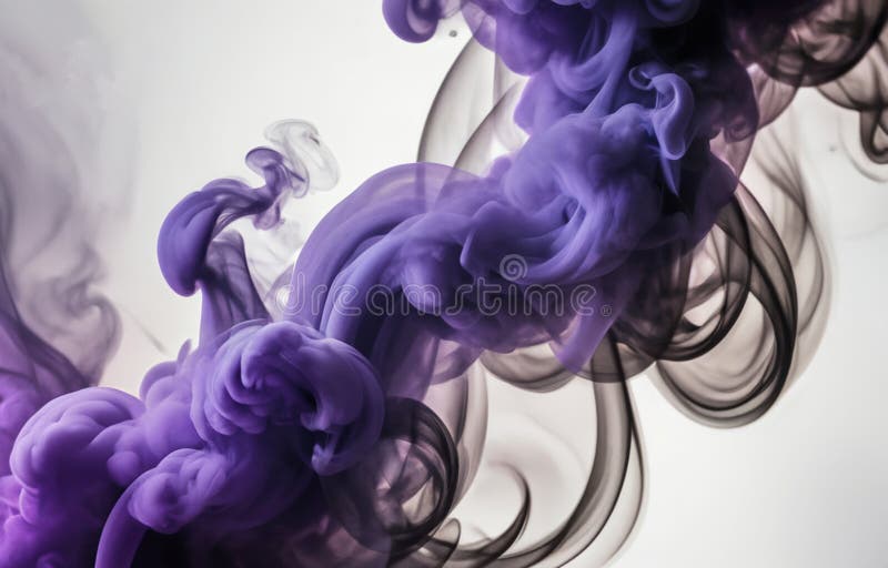 Fum colorat pe fond întunecat royalty free illustration