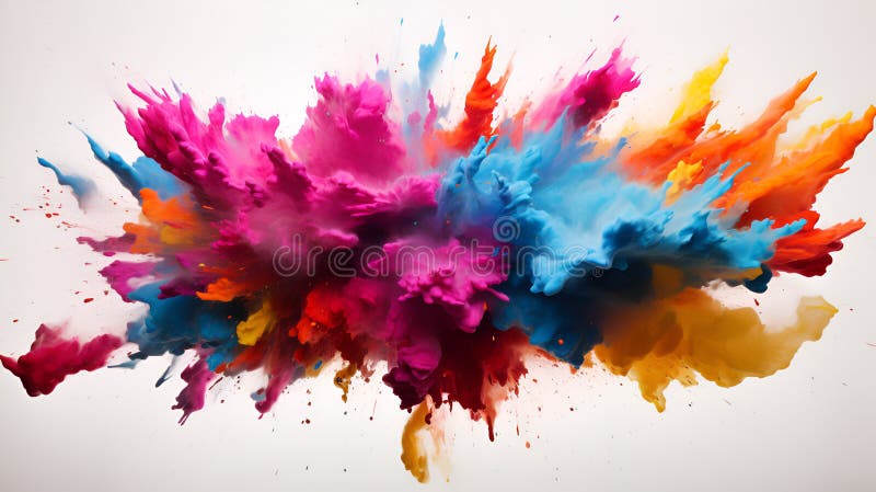Model colorat de fundal pentru explozia de fum royalty free illustration