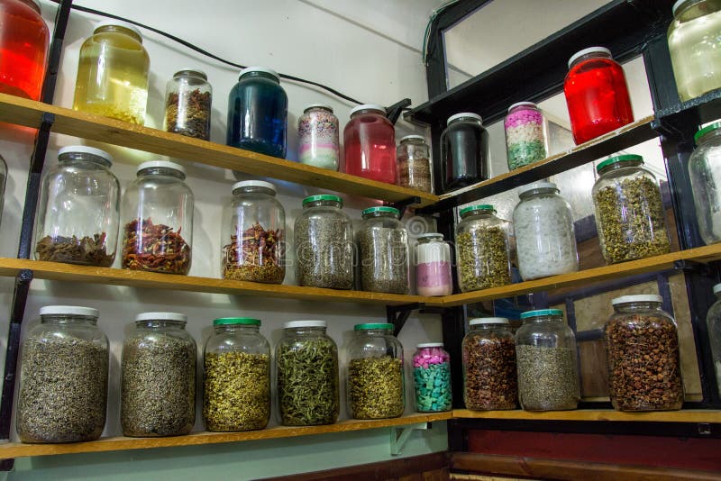 Colourful spices and herbs in jars stock photos Colourful spices and herbs in jars stock photos