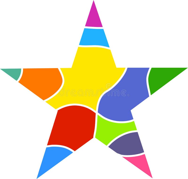 Colourful Star Stock Vector Illustration Of Glass Colours 15797198