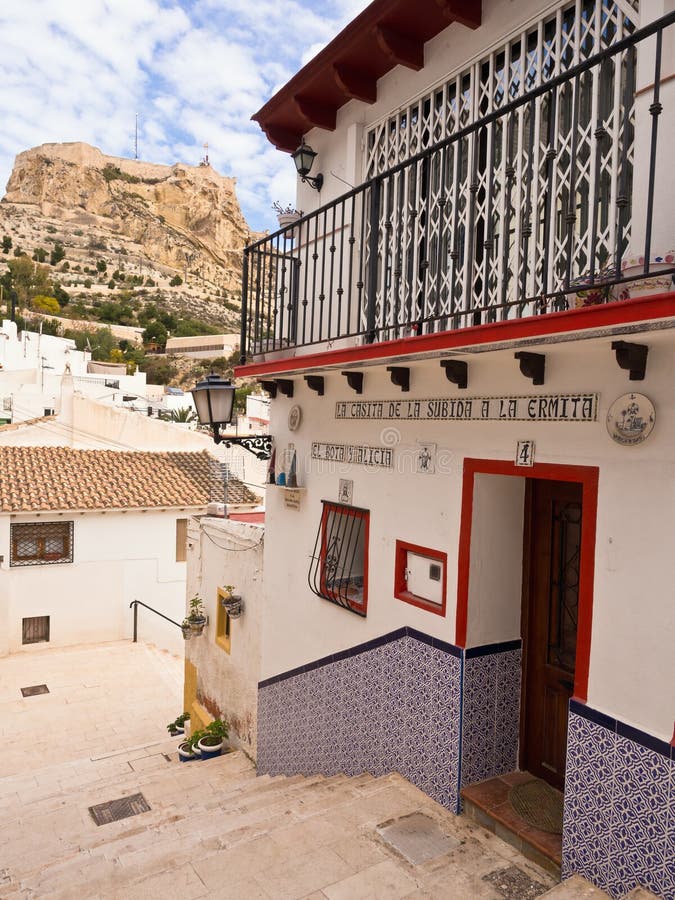 Colourful Stary dom w Alicante, Hiszpania zdjęcia stock Colourful Stary dom w Alicante, Hiszpania zdjęcia stock