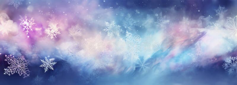 christmas shine light snowflakes textured bokeh year new abstract pastel background texture. Generative AI.