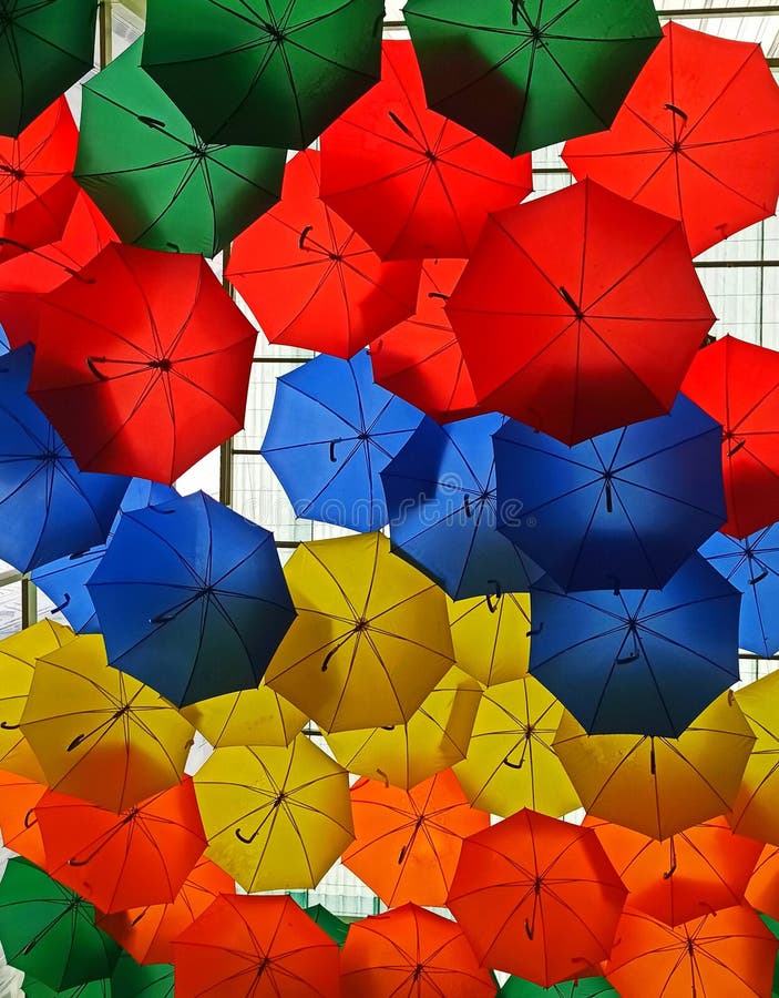Colourful Umbrella And Sand Background Stock Image Image of pink