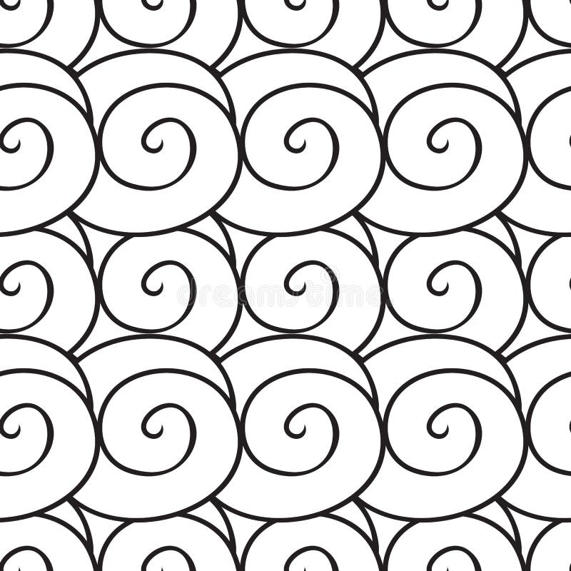 Colouring Book with a Picture of Wave Stock Vector - Illustration of