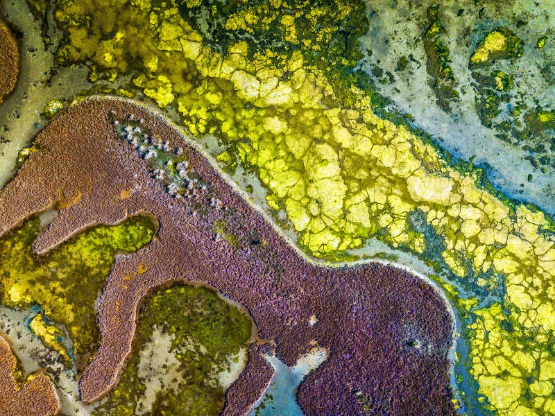 Colours and textures of Nangudga Lake Australia
