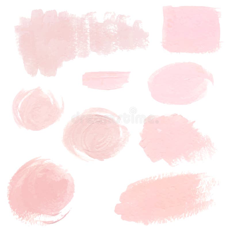 Colpi acrilici pastelli rosa-chiaro della spazzola, strutture delicate per il logo, decorazione, invito di nozze