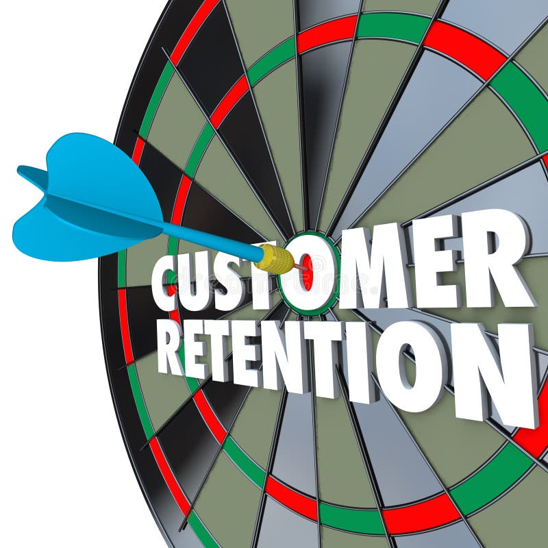 Colpo perfetto del dardo del bersaglio di conservazione del cliente royalty illustrazione gratis Colpo perfetto del dardo del bersaglio di conservazione del cliente royalty illustrazione gratis