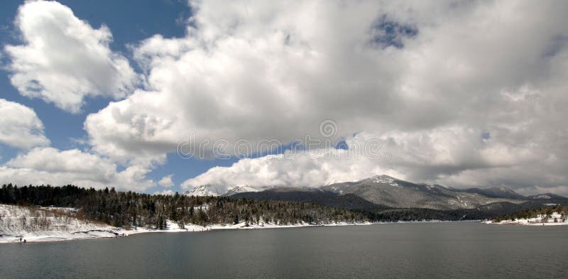 Coludy day on the lake