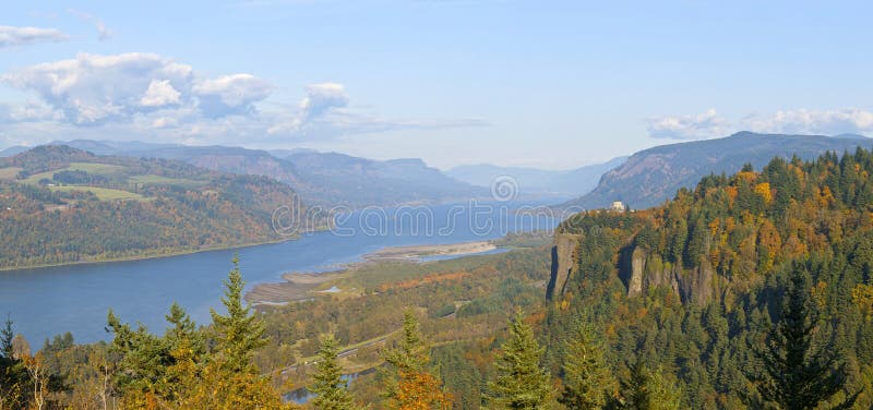 Columbia River Gorge panorama Oregon.