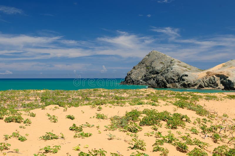 Columbiaans strand stock foto Columbiaans strand stock foto