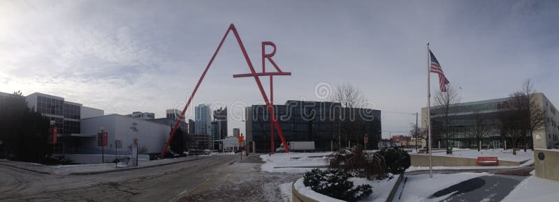 Columbus, Ohio Art College Campus fotos de stock royalty free