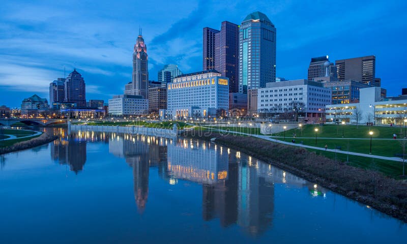Columbus Ohio Skyline royalty free stock photo