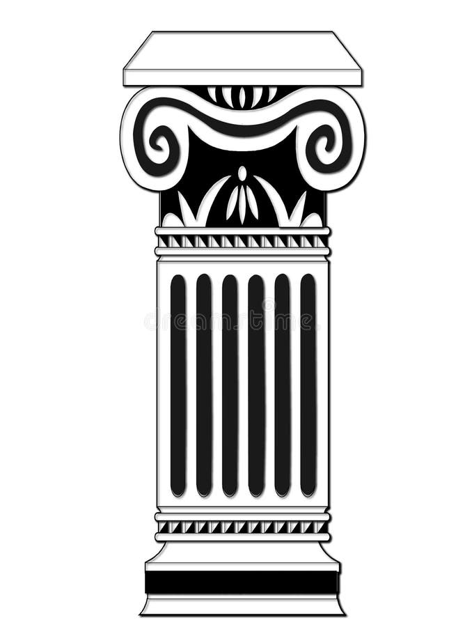 Column stock illustration